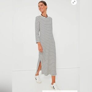 Pomander Place (purchased from Tuckernuck) Navy Stripe Gio Maxi Dress - size M-